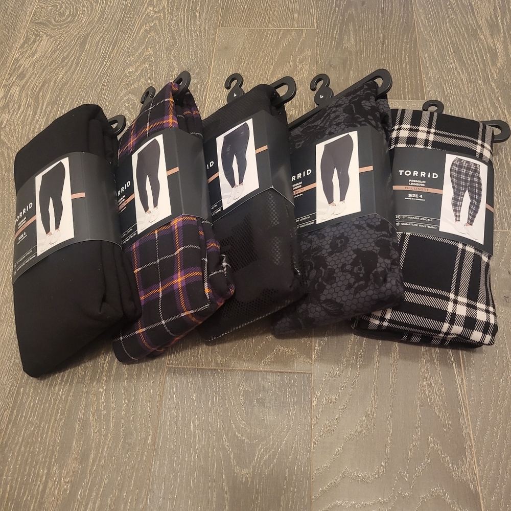 Torrid Women's Premium Leggings Lot of Five Size 4 New NWT
